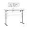 Bestar Bestar Upstand 72W x 30D Standing Desk with Dual Monitor Arm in white 175880-000017 - alternate 3